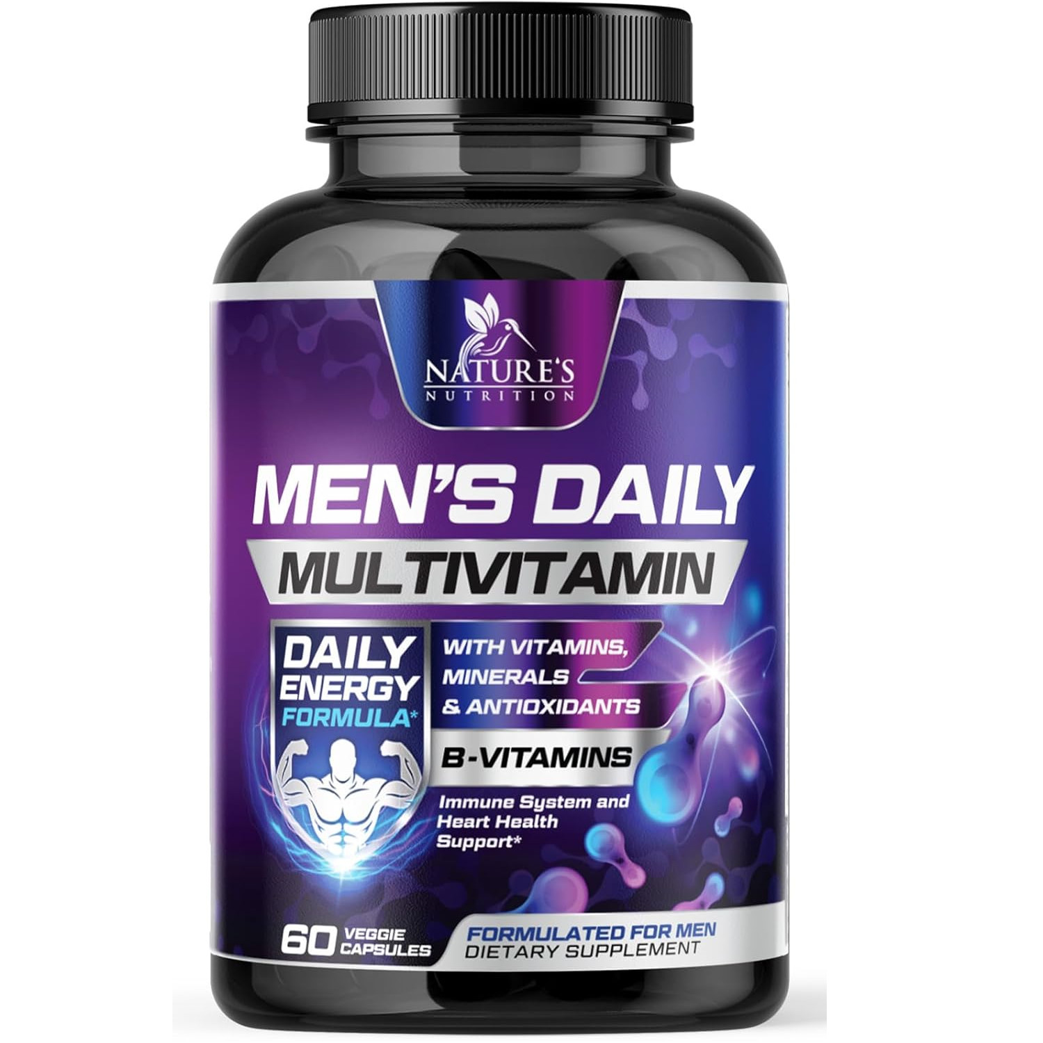 Multivitamin for Men – Vitamin A, C, D, E, Zinc, Calcium, for Immune