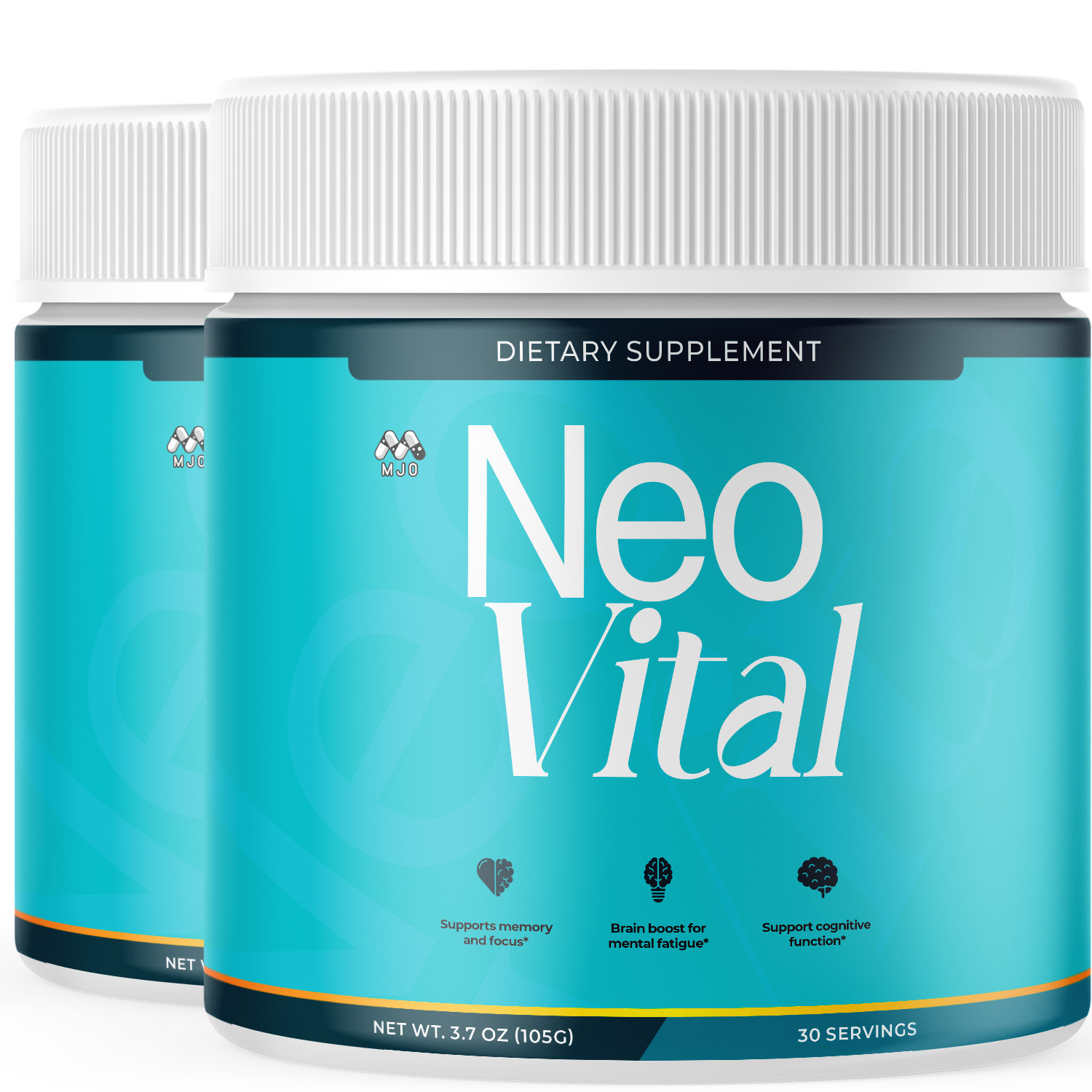 (2 Pack) Neo Vital Powder Advanced Brain Supplement NeoVital 60 Servings