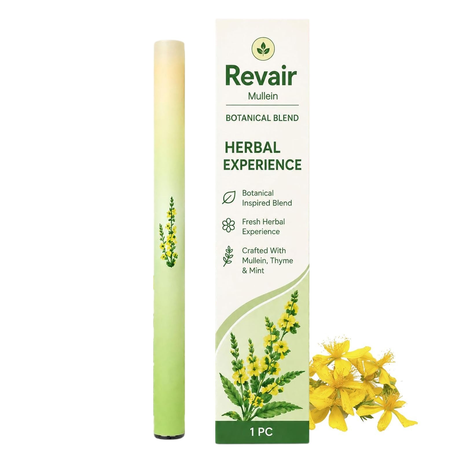Revair Mullein Purifier Inhaler,with Natural Mullein Leaf Extract for Fresh Air