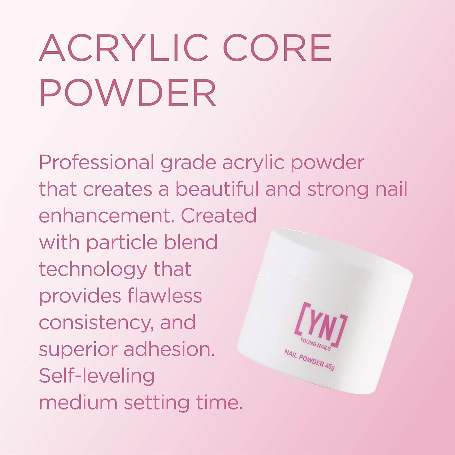 Young Nails Acrylic Powder Core Clear 45g