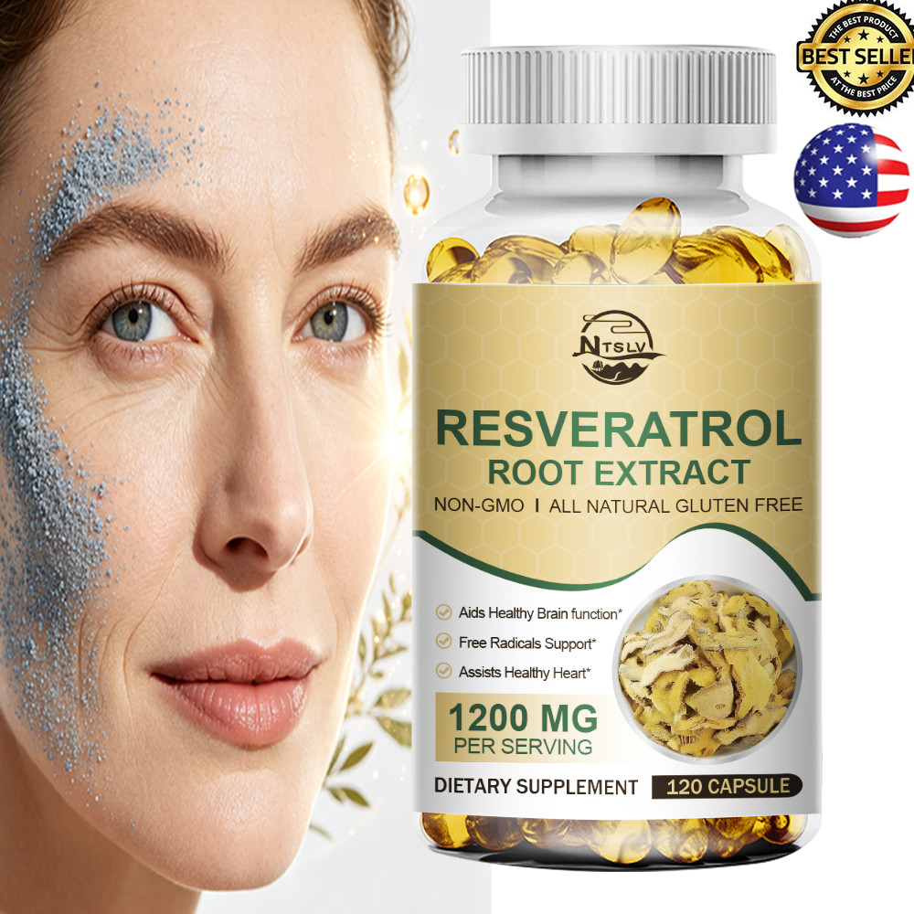 120 Resveratrol Root Extract Premium Antioxidant for Skin & Anti-Aging Care