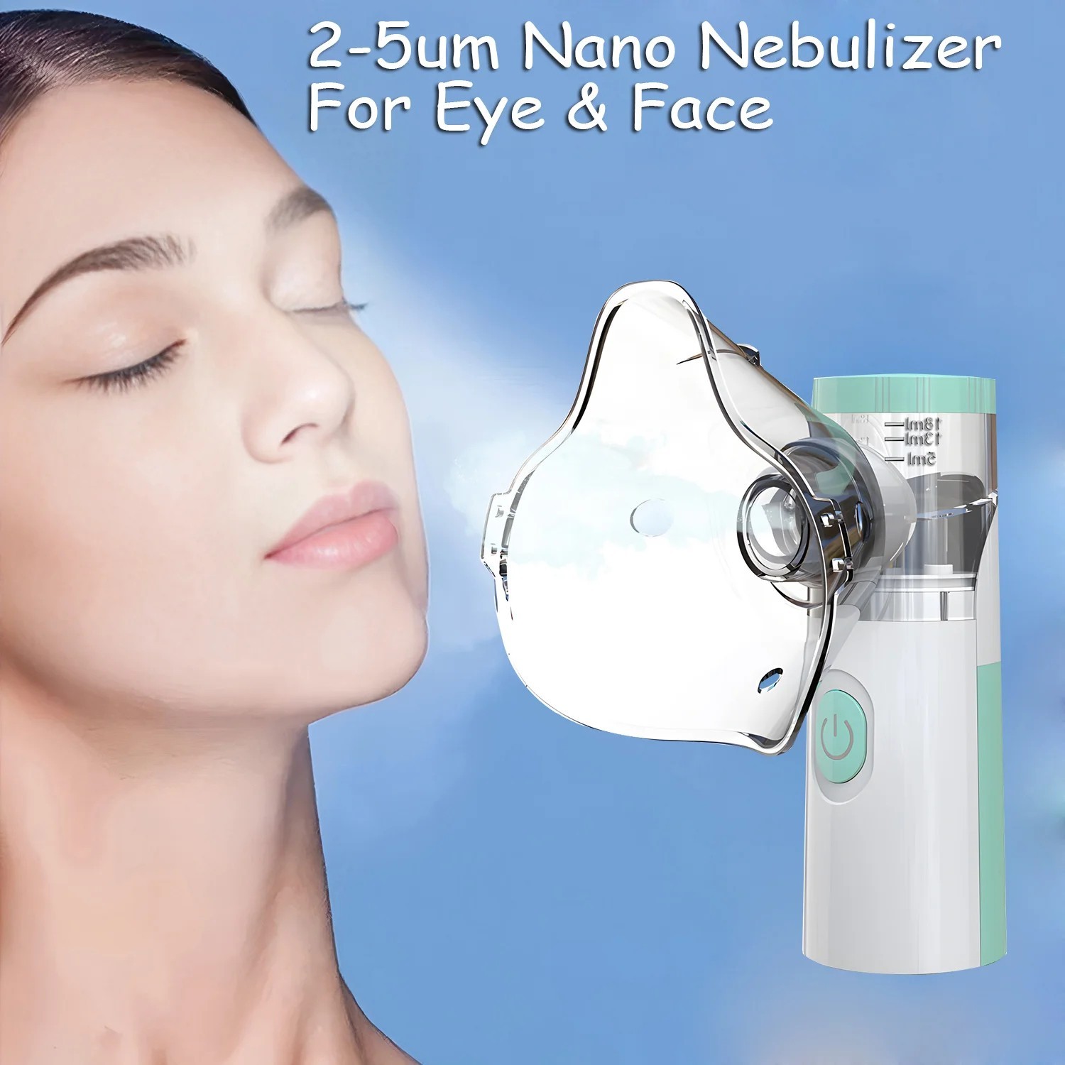 portable Facial Sprayer Steamer Air Humidifier Nebulizer Hydrating Mist Device