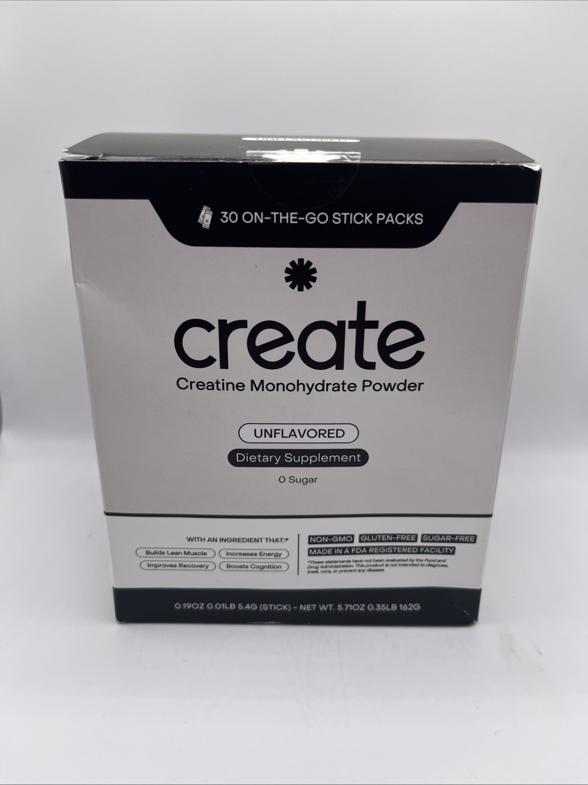 Create Single Serve Creatine Monohydrate Powder 30 Stick Packs.EXP 8/27 FREE 🛳️