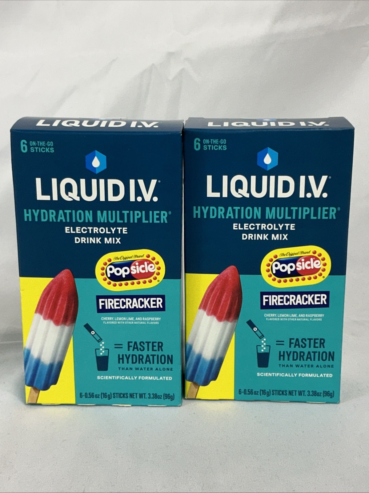 12 Sticks Liquid IV Firecracker Popsicle Hydration Multiplier Electrolyte Sealed