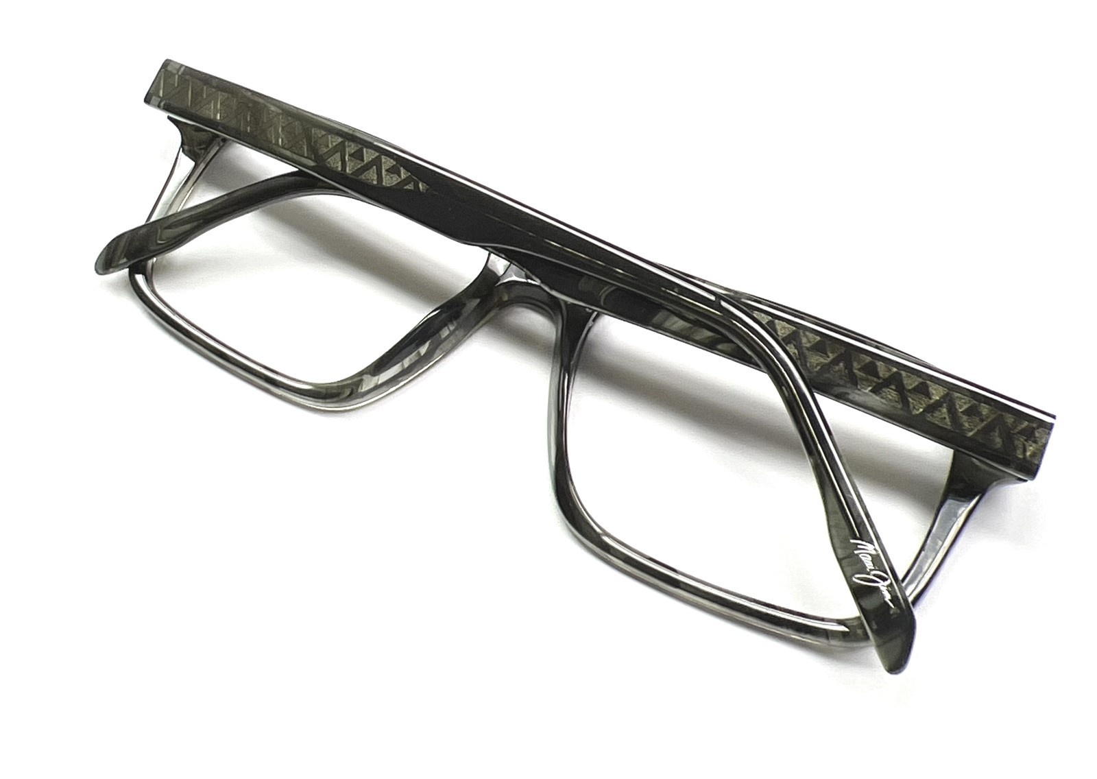 Maui Jim MJO 2124-14B Eyeglasses Glasses Transparent Stormy Gray 56mm Large