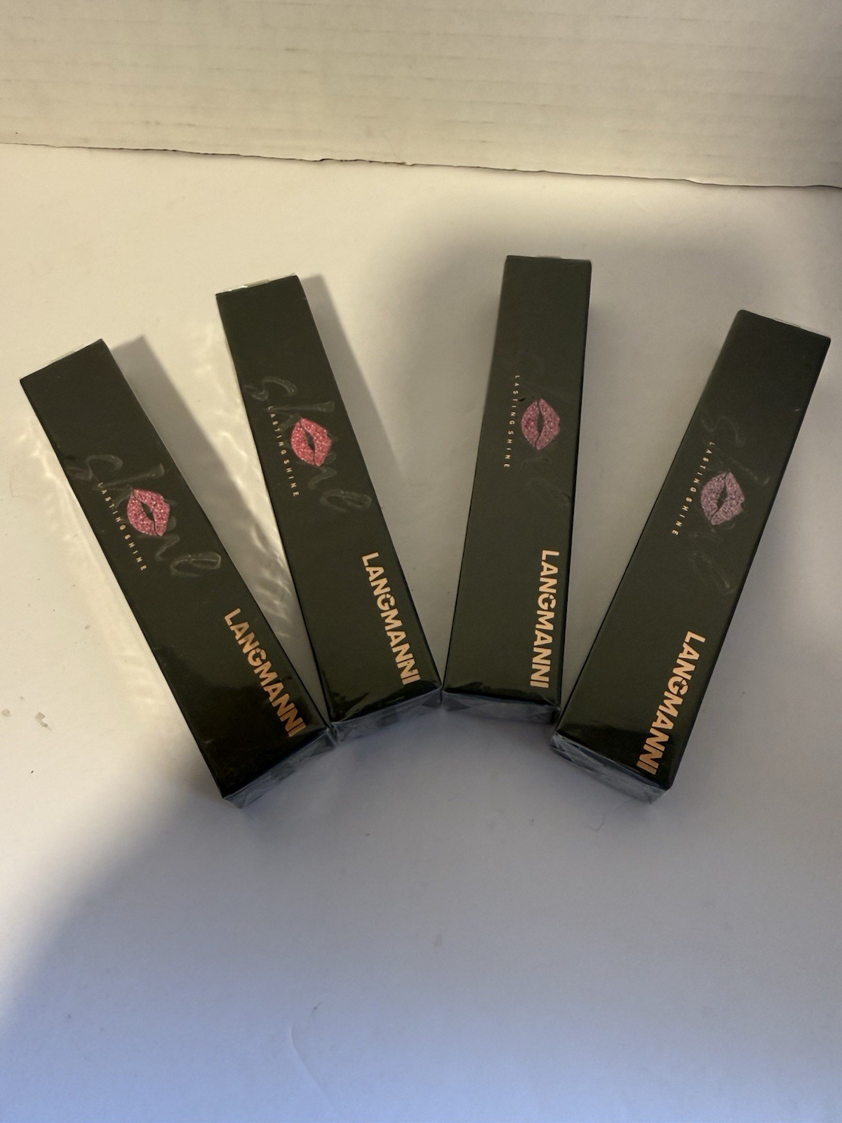 4 Langmanni Shine Long Lasting Lip Gloss Colors 04 (1), 02 (2), 05 (1)