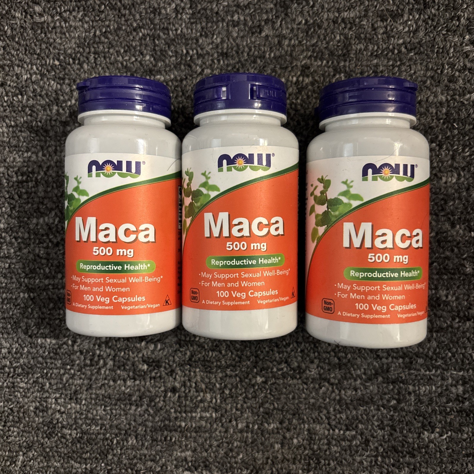 3x – NOW 500mg Reproductive Health Supplement Tablet – 100 Capsules -3pk – 08/27