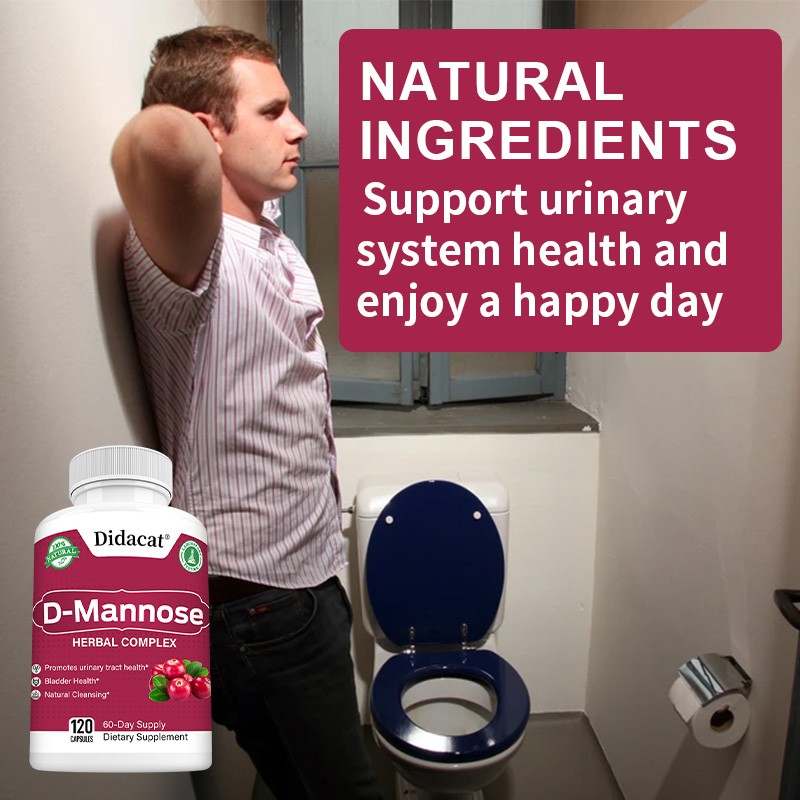 D Mannose Capsules Urinary Tract Cleanse Promotes Bladder Health 120 Pills
