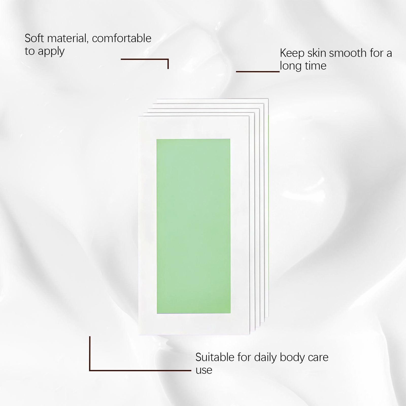 10PCS Hair Removal Paper for Leg Body Facial Depilatory Wax Strips