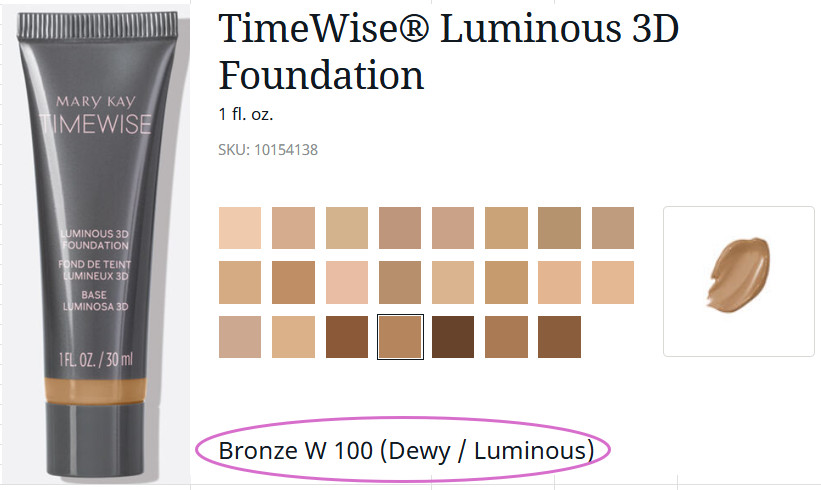 TimeWise Luminous 3D Liquid Foundation- Med. to Full Coverage – 23 Color Choices