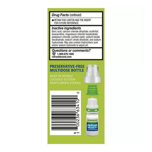 Refresh Relieva PF Lubricant Eye Drops 0.33 Oz By Refresh