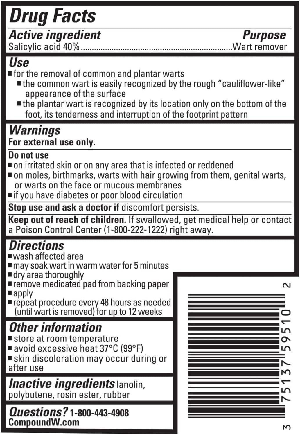 Dermatologist Recommended Wart Remover Medicated Pads – 14 Count, Long-Lasting