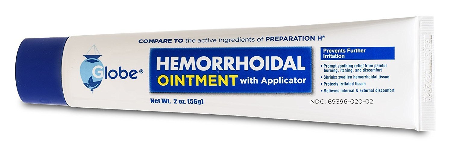 Globe Hemorrhoid Ointment 2 oz (Compare to PREPARATION H) – 1 Tube
