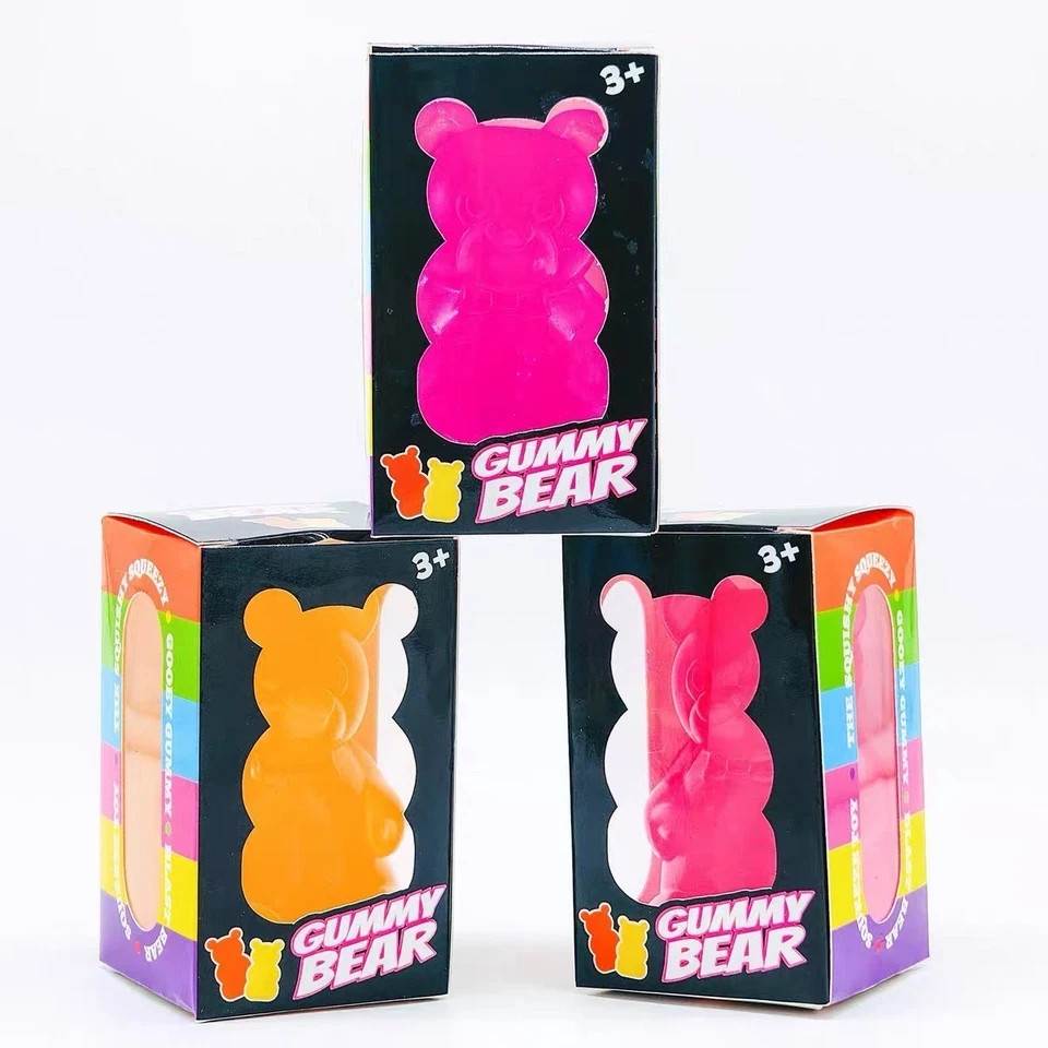 NEE DOH gummy bear Super Solid Squishy Stress Squeeze Toys, Multicolor FAST SHIP