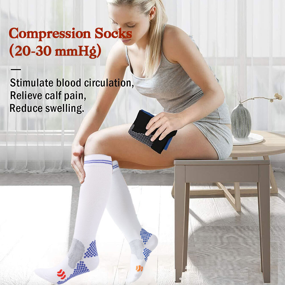Mens Diabetic Compression Socks Medical Stockings For Varicose Veins Edema Socks