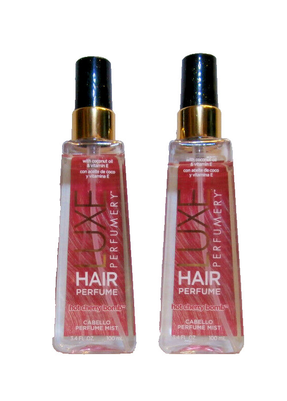 LUXE PERFUMERY Hair Perfume Hot Cherry Bomb 3.4oz w/coconut oil & vit E (2 btls)