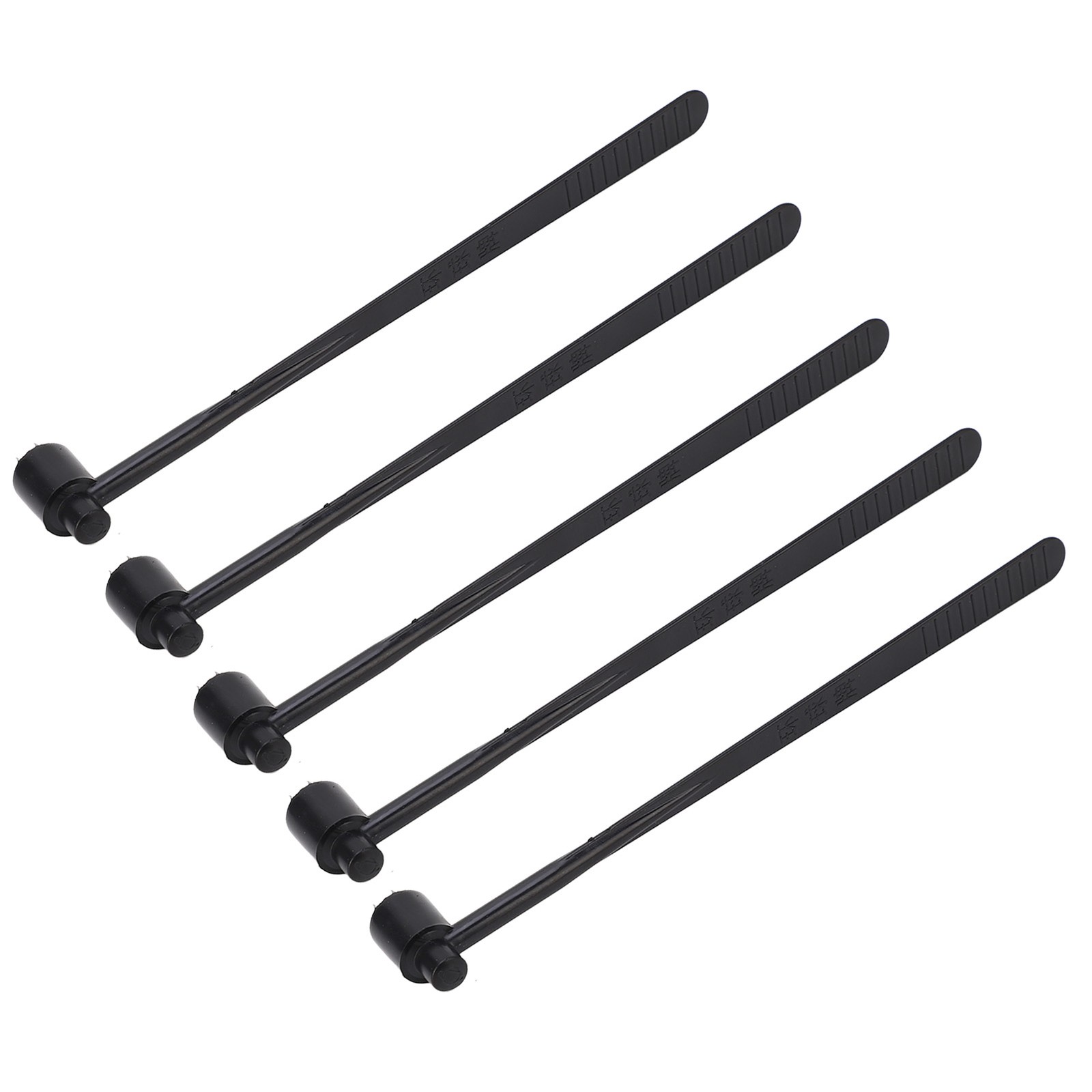 5PCS Plum Blossom Dermal Hammer Single End Black ABS Handle For Industry