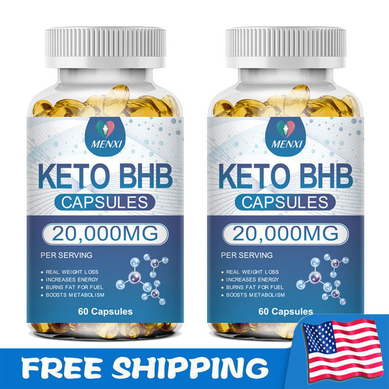 120 KETO BHB 20000mg Capsules Ketone FAT BURNER Weight Loss Diet Pills Ketosis