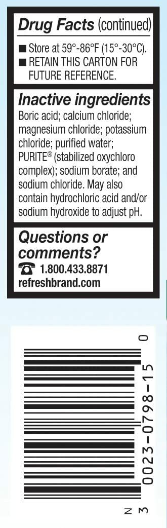 Refresh Tears Lubricant Eye Drops | 15mL 0.5 FL OZ Single Bottle | Brand New