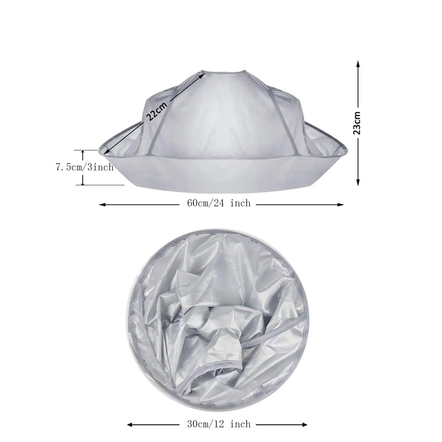 Hair Cutting Cloak Umbrella Hairdressing Cape Catcher Cover Salon Barber Family