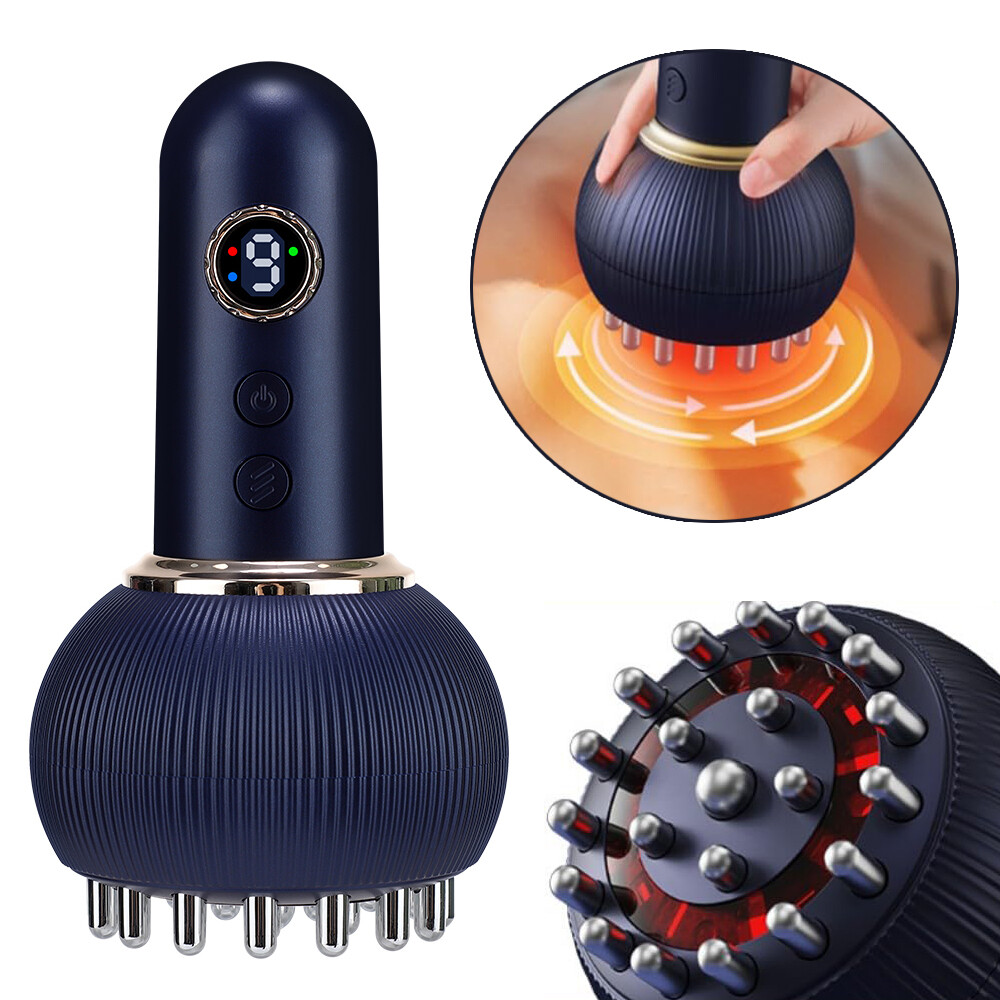 Lymphatic Drainage Cellulite Massager Microcurrent, Red Light, Heat & Vibration