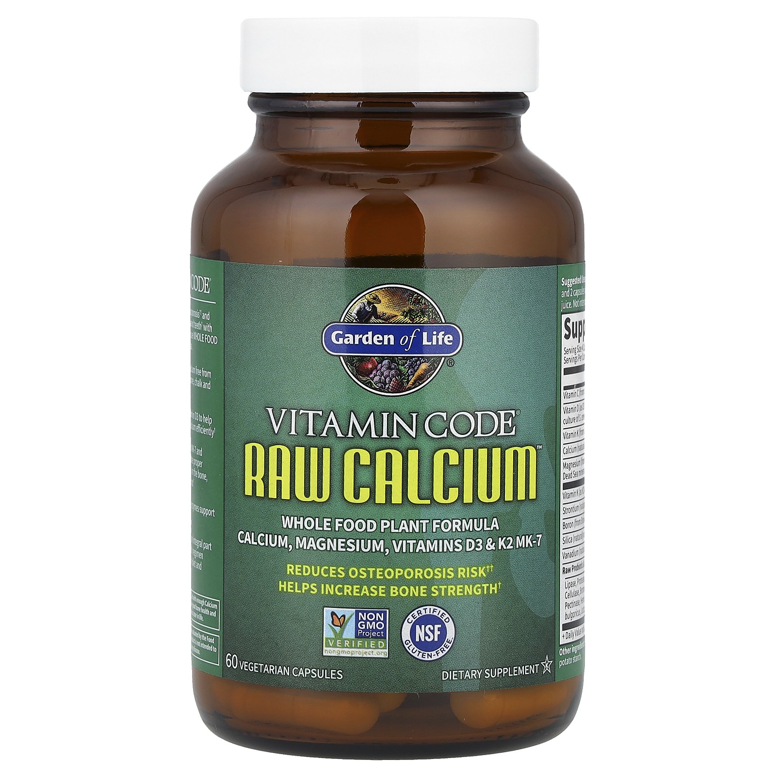 Vitamin Code, RAW Calcium, 60 Vegetarian Capsules