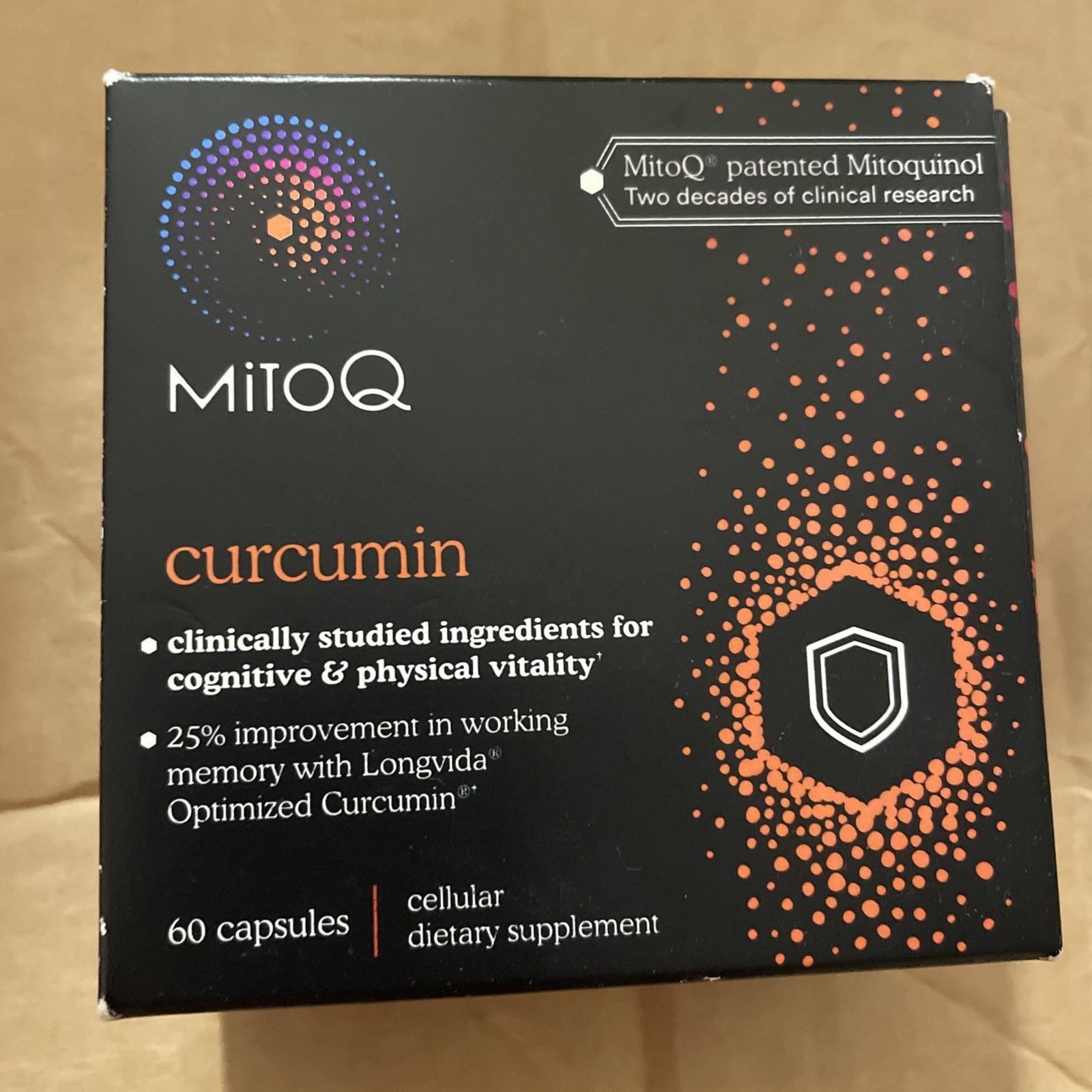 MitoQ Curcumin Advanced CoQ10 Antioxidant – 60 Capsules Exp 04/2027