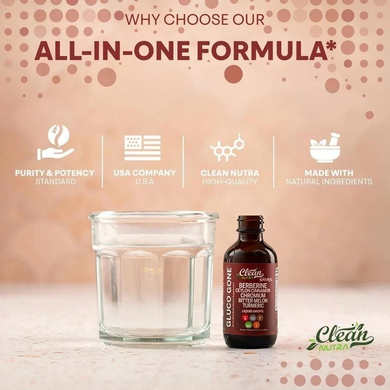 Clean Liquid Berberine with Supplement Ceylon Nutra Cinnamon Drops