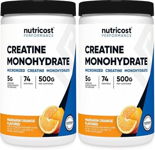 Nutricost Creatine Monohydrate Micronized Powder 500G, 100 Servings | 5000mg