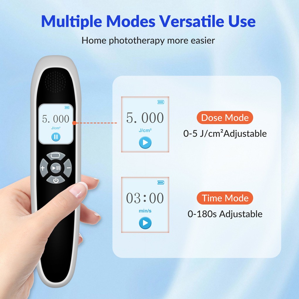 308nm Narrowband UVB Light Device 9 Diodes 55mW/cm2 Handheld Home Skin Care Use