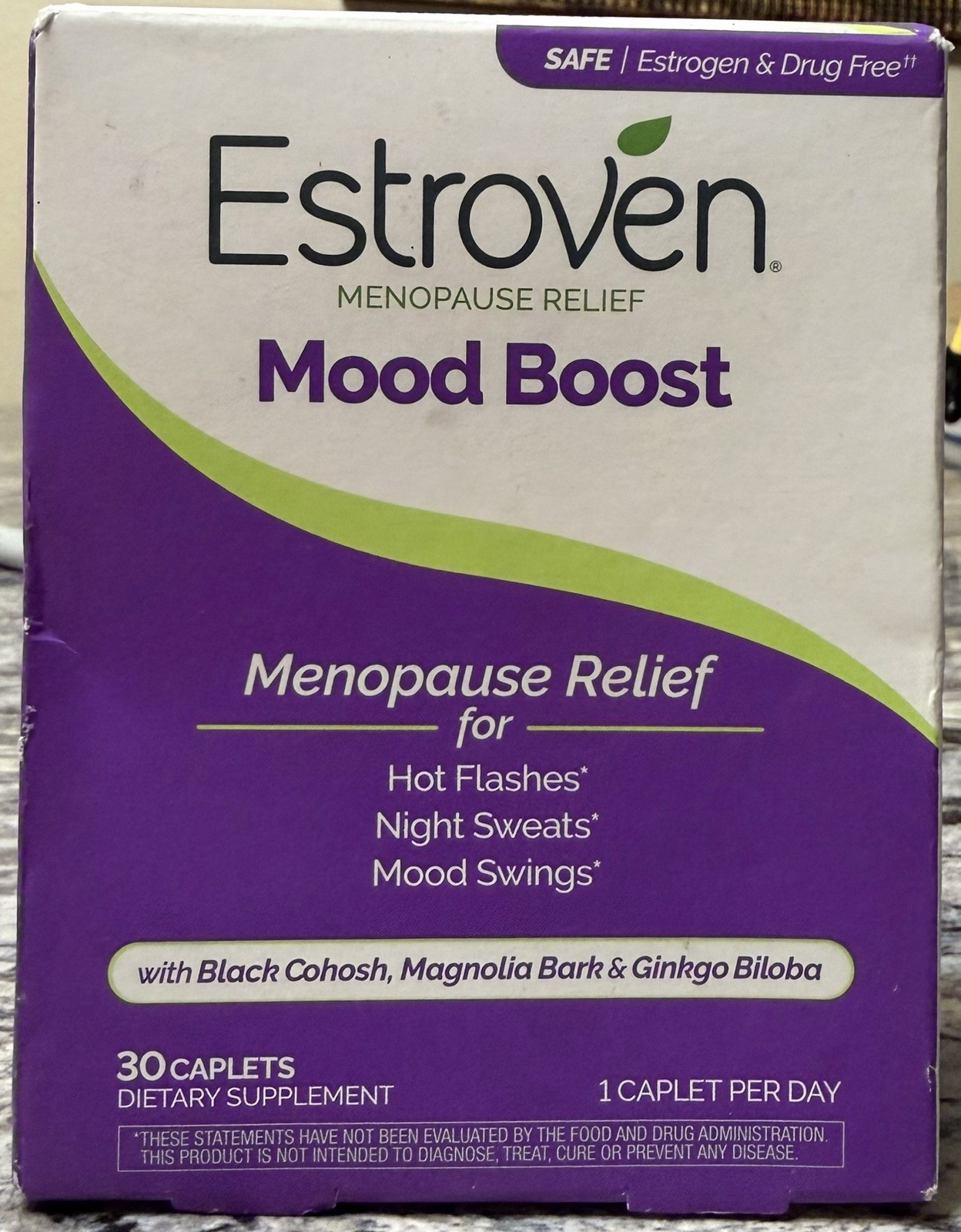 Estroven Mood Boost Menopause Relief Dietary Supplement Caplets FREE FAST SHIP