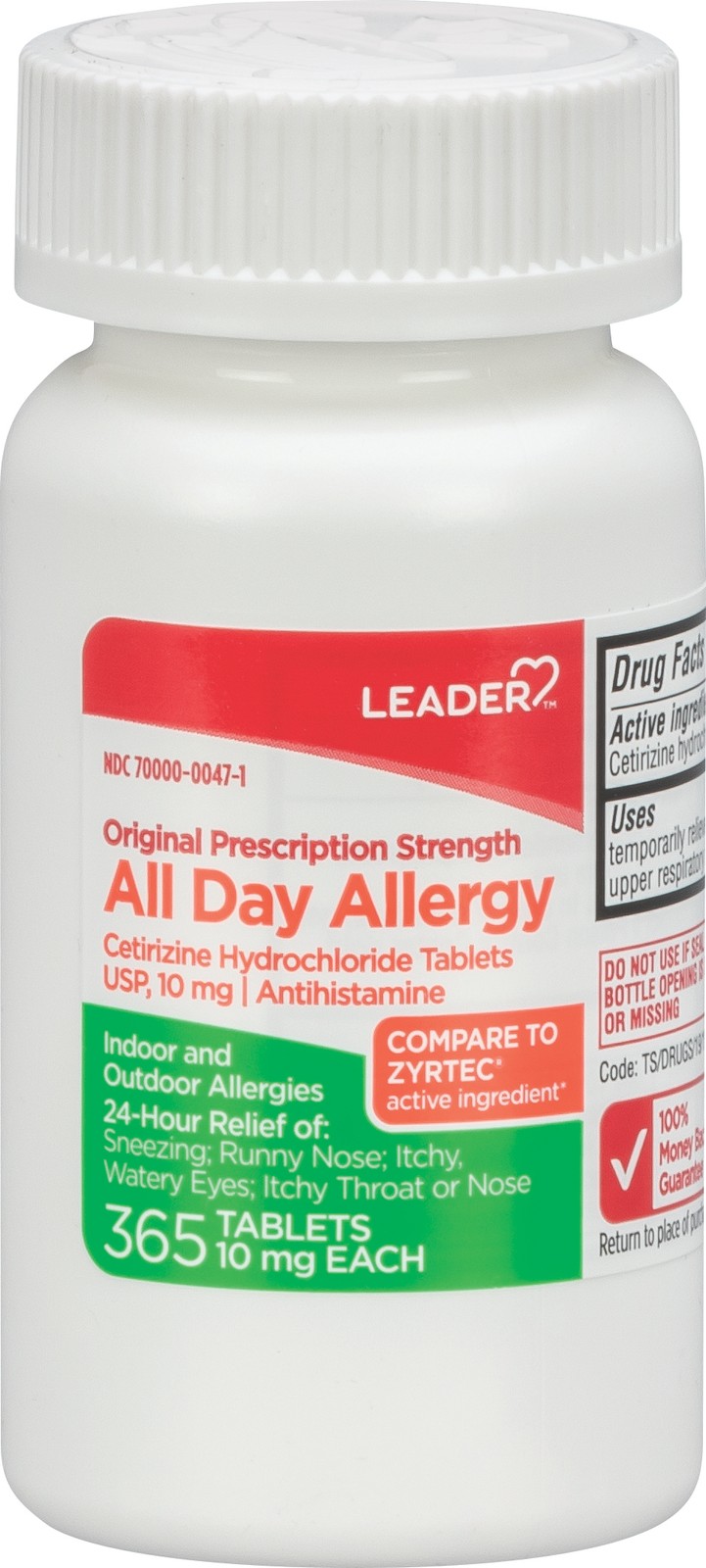 Cetirizine 10mg 365 Tablets Allergy Relief Compare to Zyrtec Antihistamine