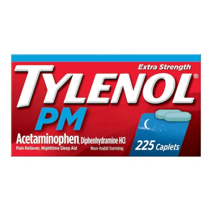 Tylenol PM Extra Strength Pain Relief Nighttime Sleep Aid 225 ct EXP 2027