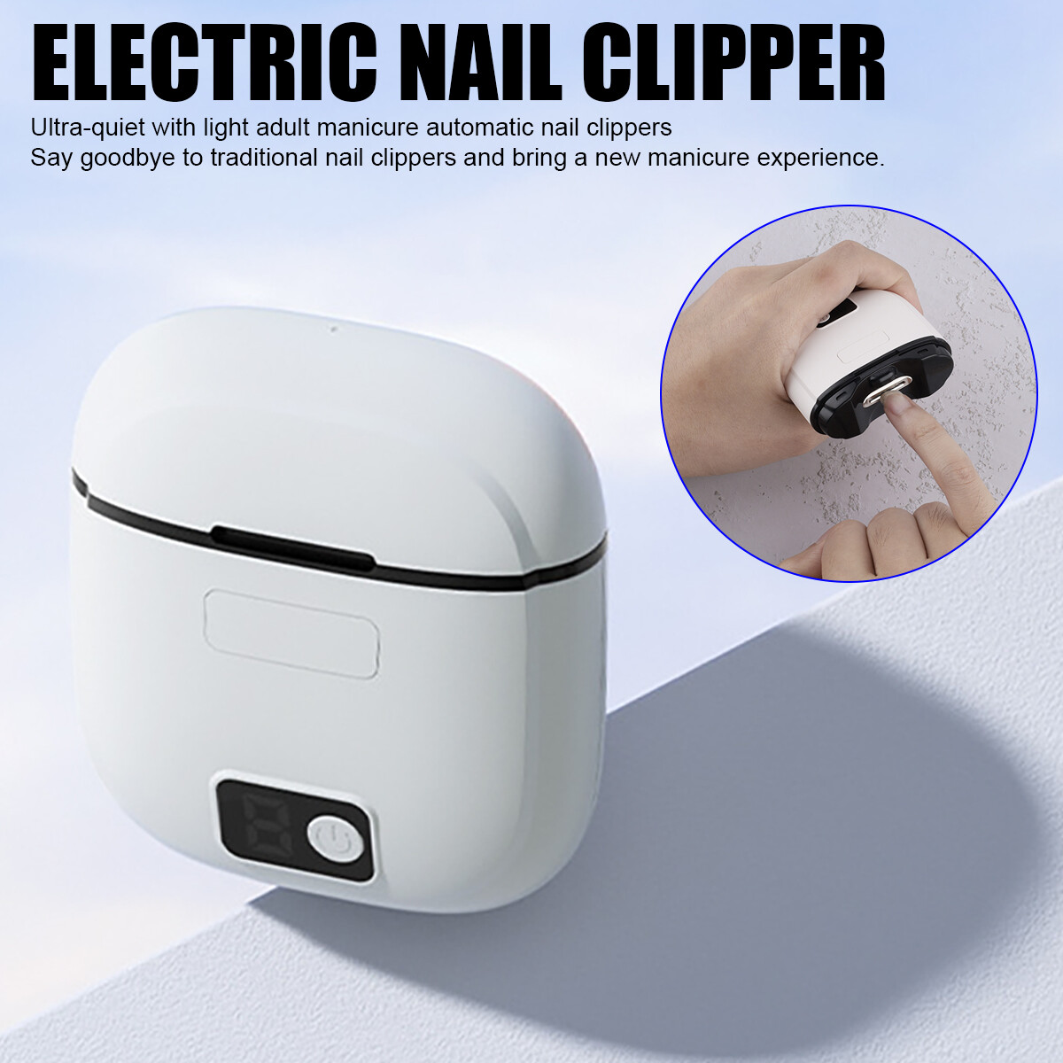 Nail Clipper Toe Thick Nails Professional Cutter Pedicure NEW Electric Automatic