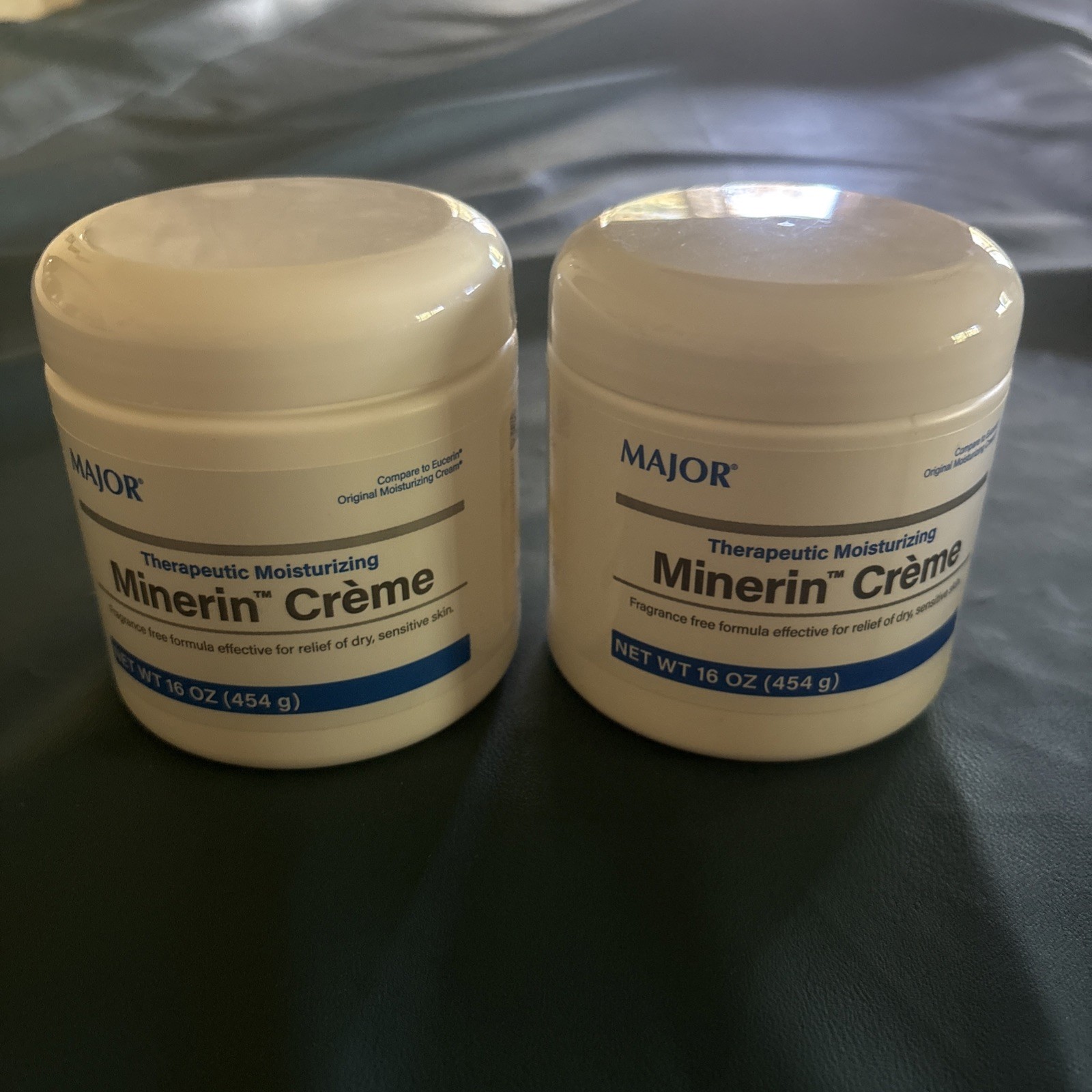 2 Pack Major Therapeutic Minerin Creme For Sensitive, Dry Skin 16Oz (454 g) Each