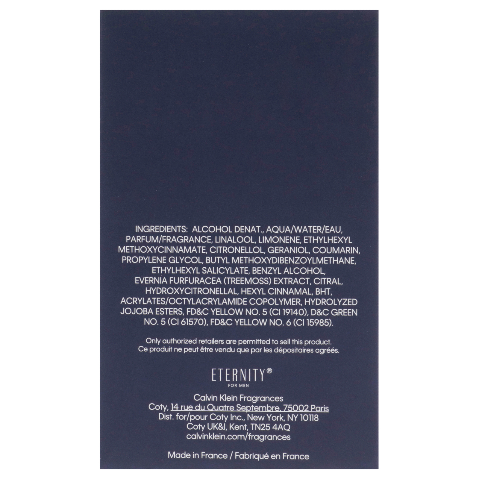 Eternity by Calvin Klein for Men – 3.3 oz EDT Spray