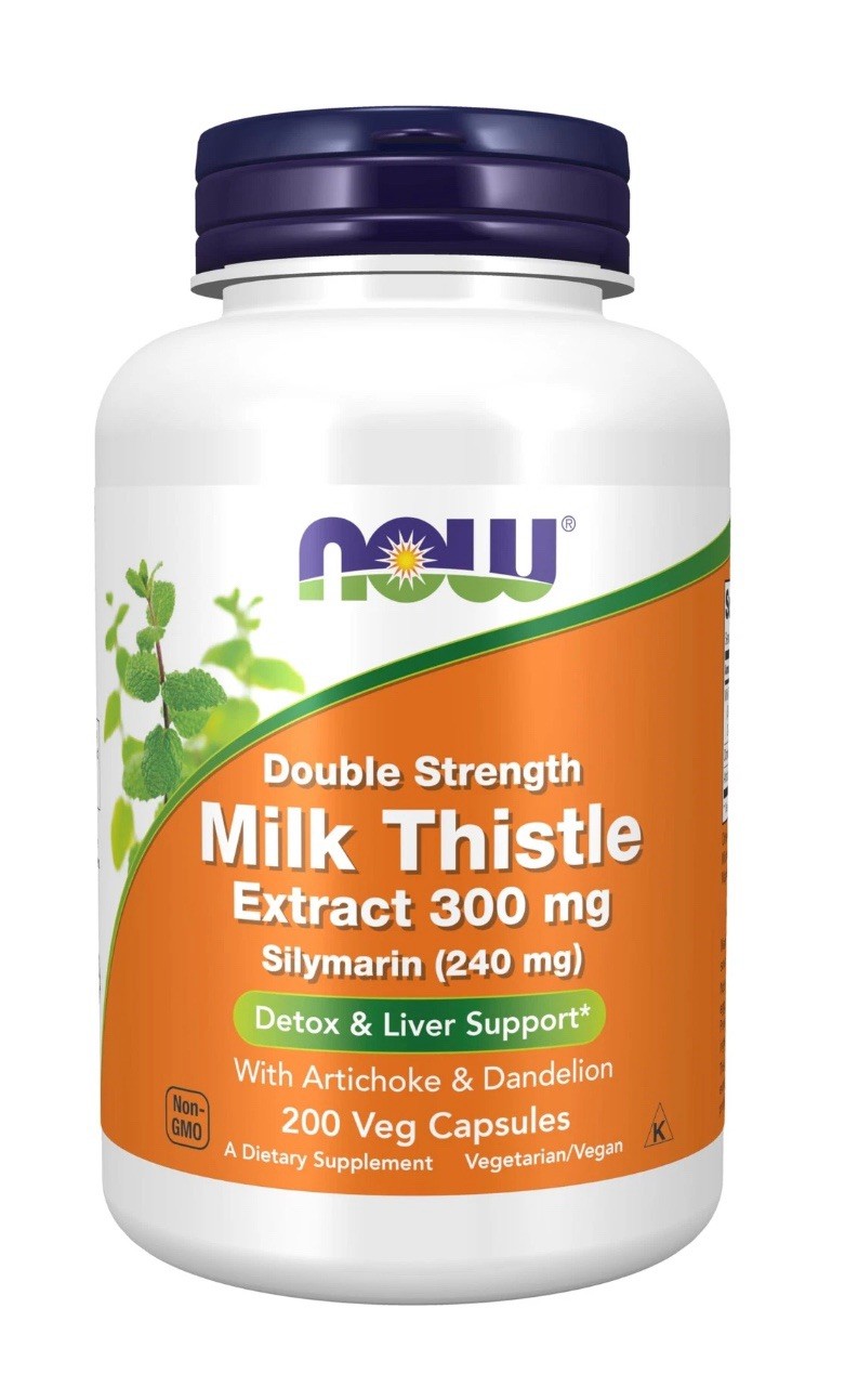 Double Strength Silymarin Milk Thistle 300mg Vegan Supplement 200 Count 07/2028