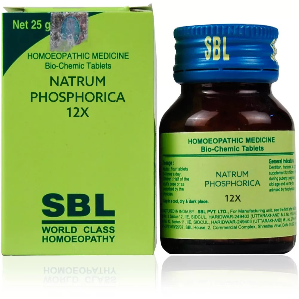 5X SBL Natrum Phosphoricum 12X 25g Homeopathic Biochemic Tablets Free Ship
