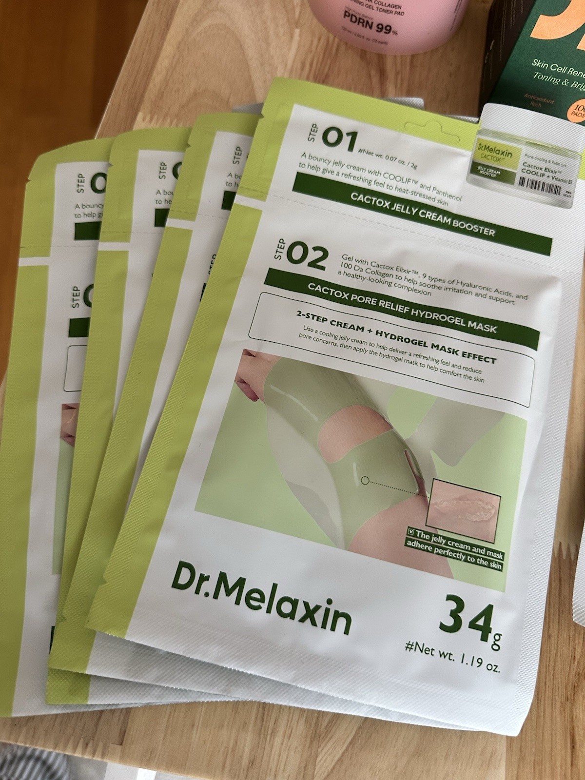 New Korean skincare bundle featuring Medicube, Dr. Melaxin, and JIYU