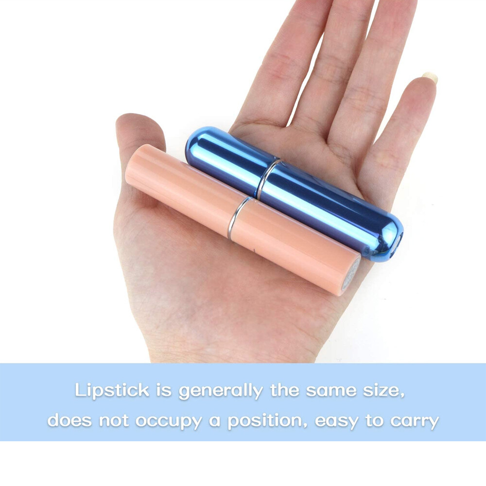 5 Pcs Refillable Travel Portable Perfume Atomizer Bottle Spray Pump Case 5/8 ML