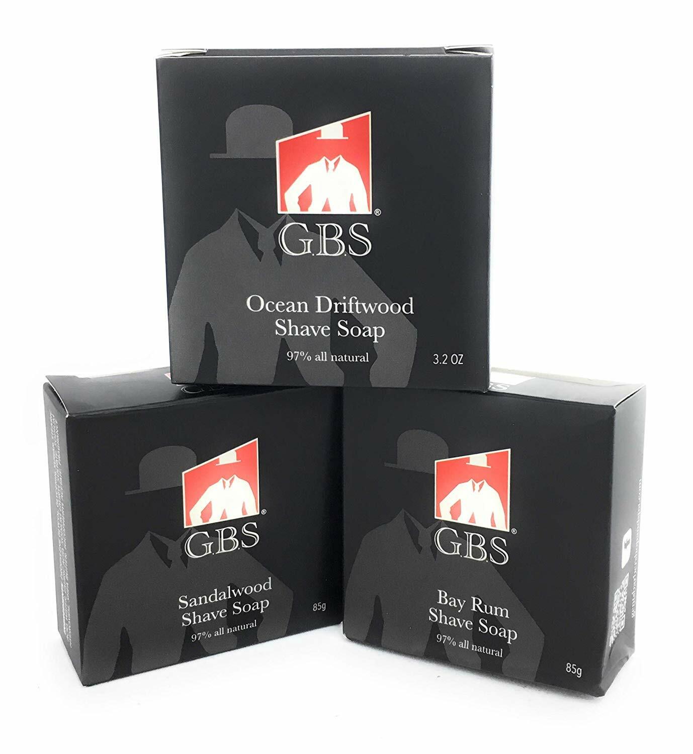GBS 97% All Natural Shave Soap – (3 Pack)