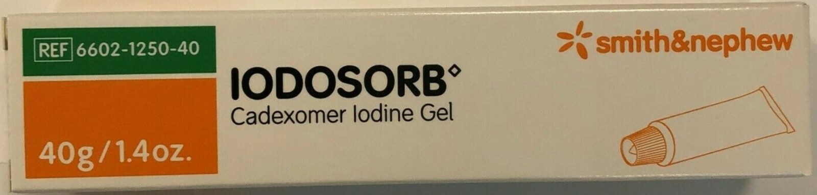*12-Packs* Smith & Nephew Iodosorb Wound Cadexomer Iodine Gel 1.4 Oz 6602125040
