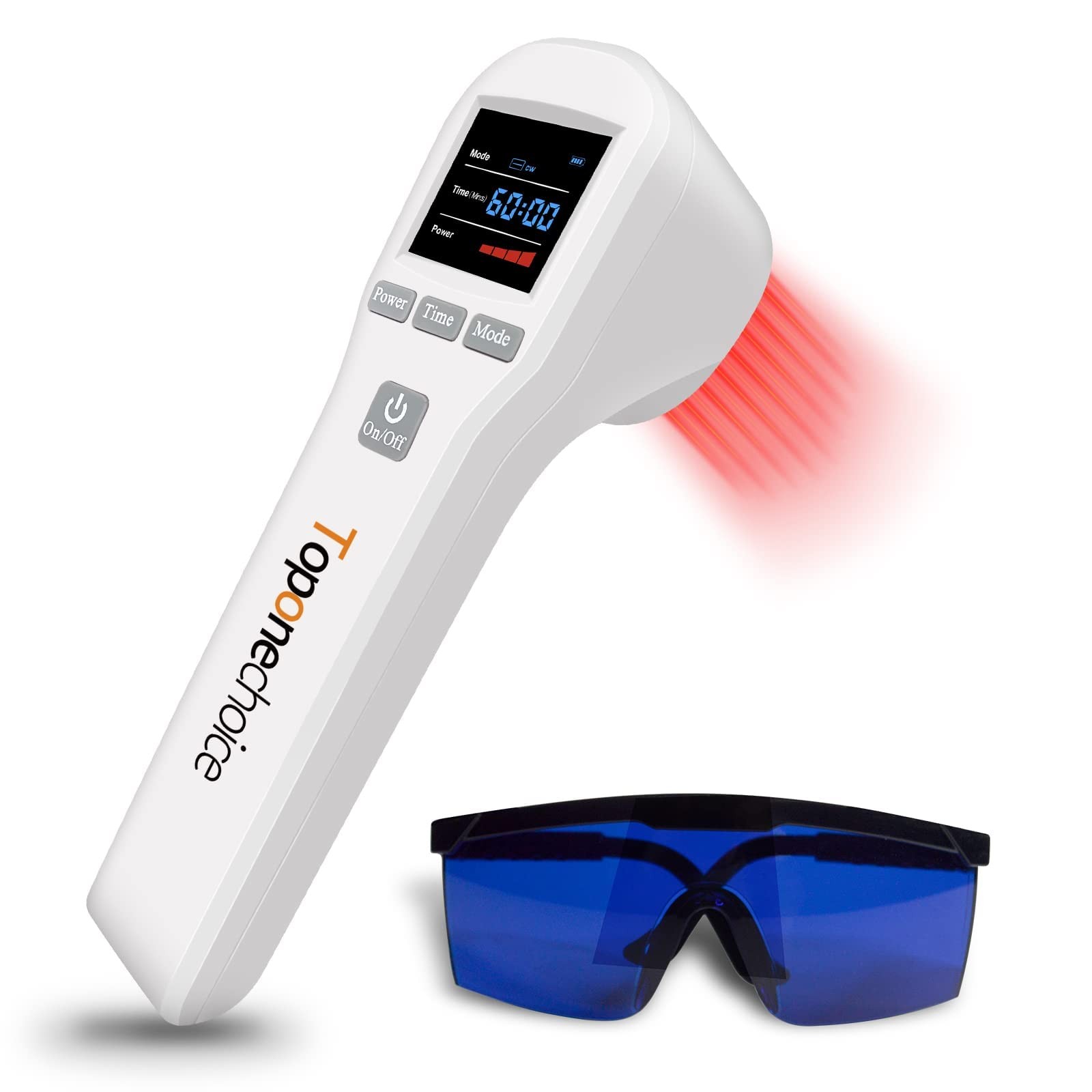 Toponechoice Red Light Therapy Device 4x808nm+16x650nm Near Infrared Light T…