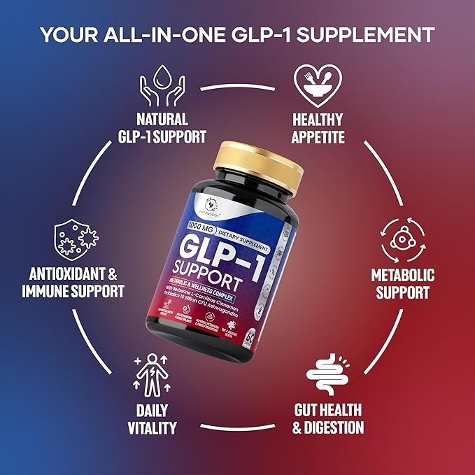 GLP Plus Berberine, L-Carnitine & Probiotics Weight Loss & Metabolism Support