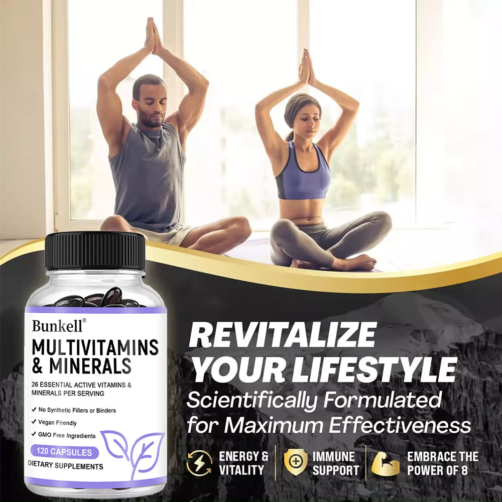 Multiple vitamins and minerals -26 essential vitamins -120 capsules