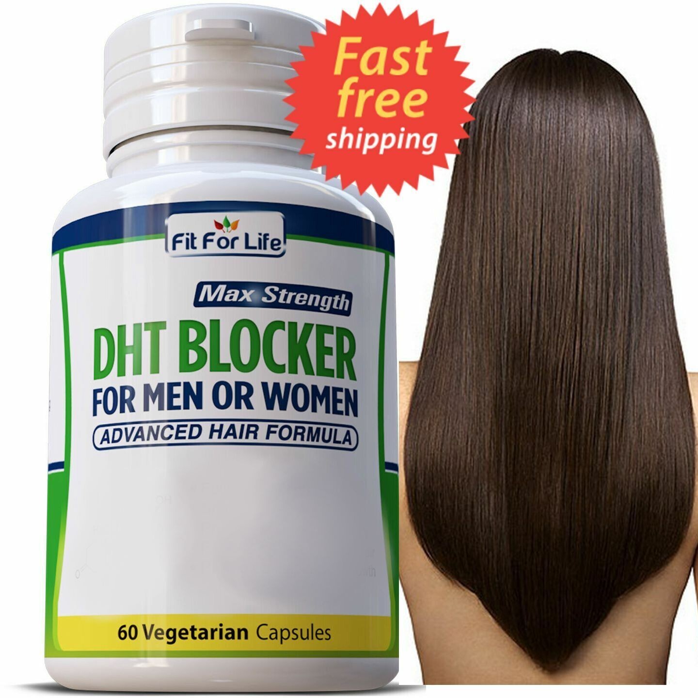 DHT BLOCKER HAIR FAST GROWTH HERBAL SUPPLEMENT 60 CAPS