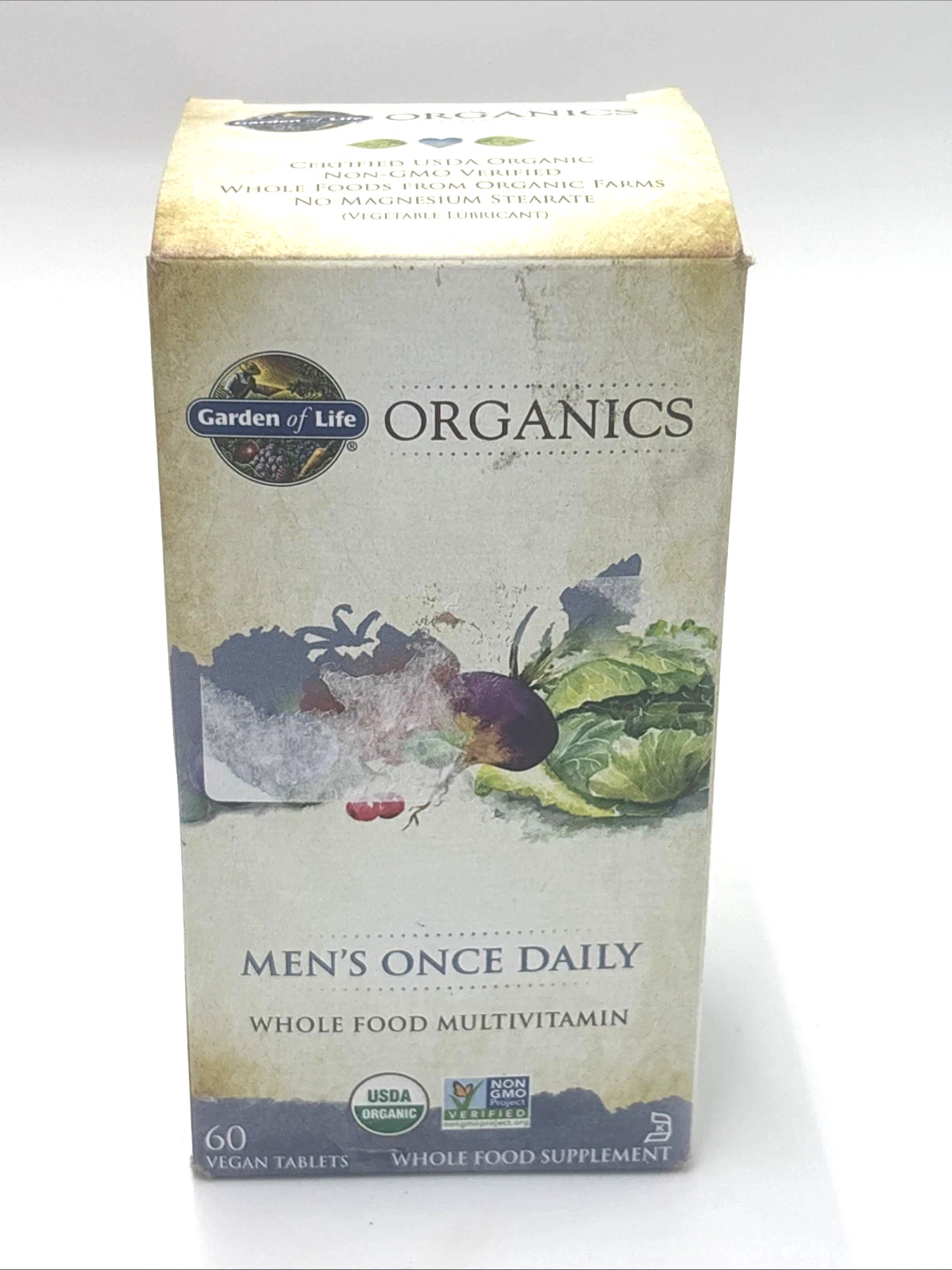 Garden of Life Mykind Organics Men’s Once Daily 60 Vegan Tabs Exp 07/2027+