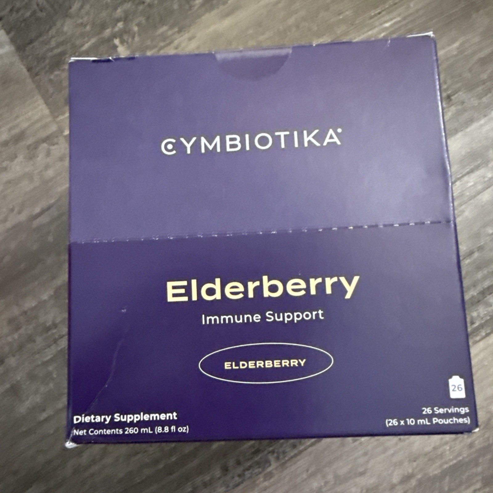 Cymbiotika Elderberry Immune Support 26 Servings Exp 9/26. NEW IN BOX