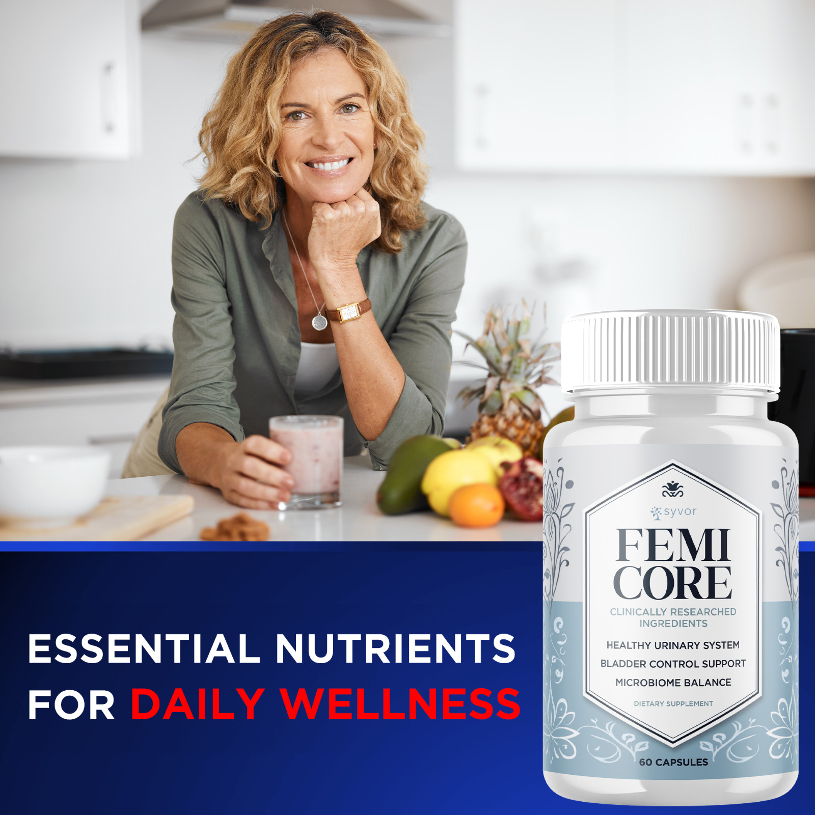 (3 Pack) Femicore for Women Advanced Wellness Max Support Femi Core 180 Capsules