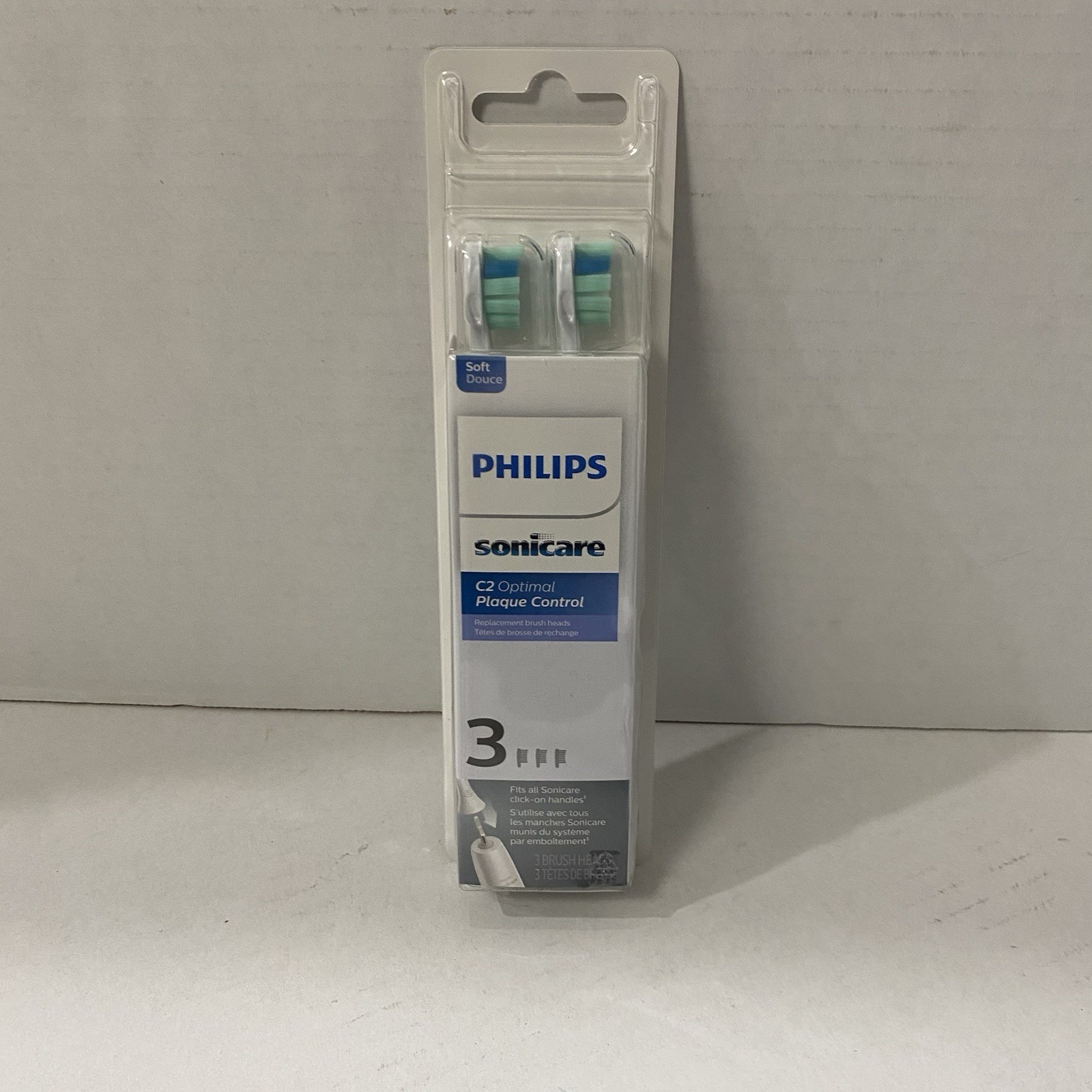 Philips Sonicare Plaque Control Replacement Electric Toothbrush Head – 3ct